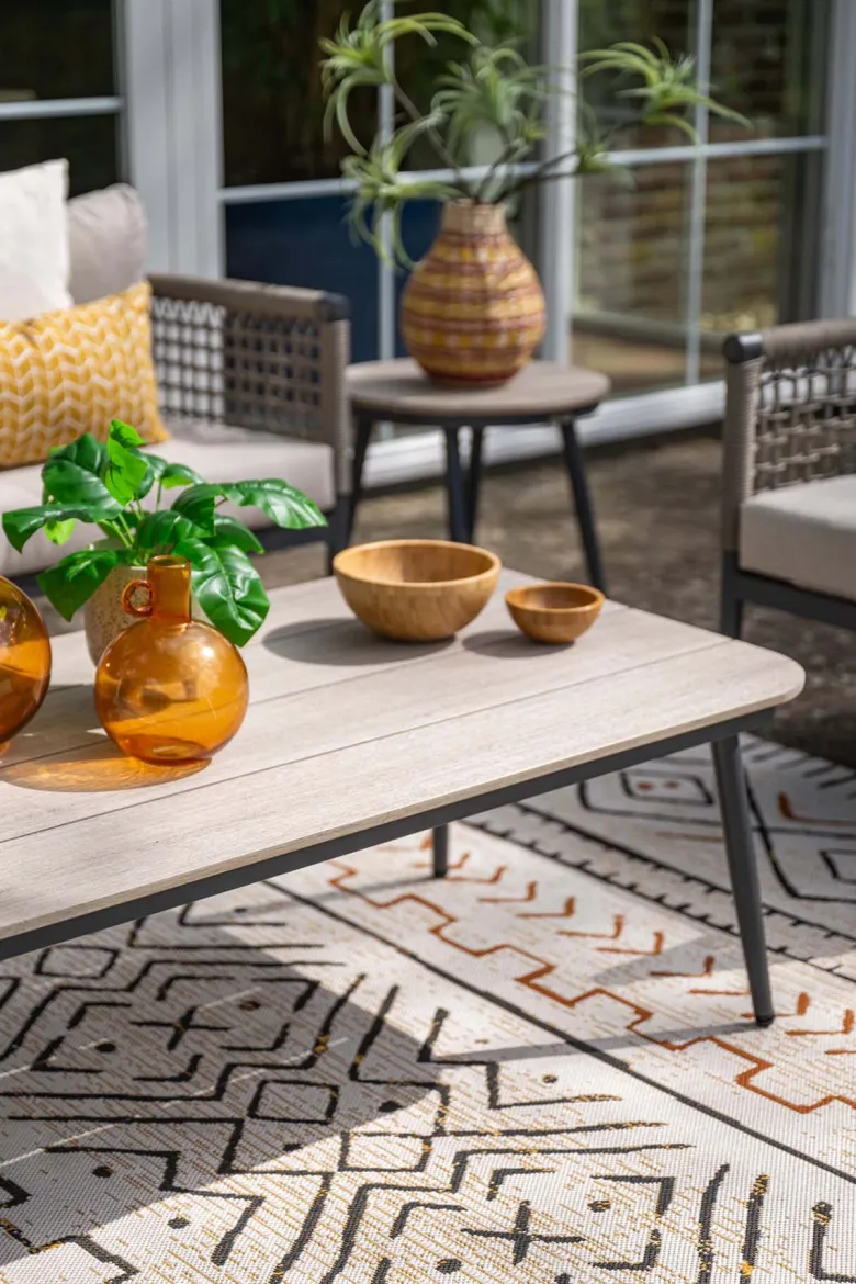 Garden Impressions Teramon 130x70cm lounge tafel - black