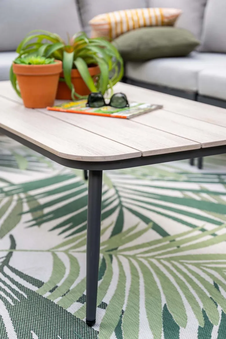 Garden Impressions Teramon 130x70cm lounge tafel - black