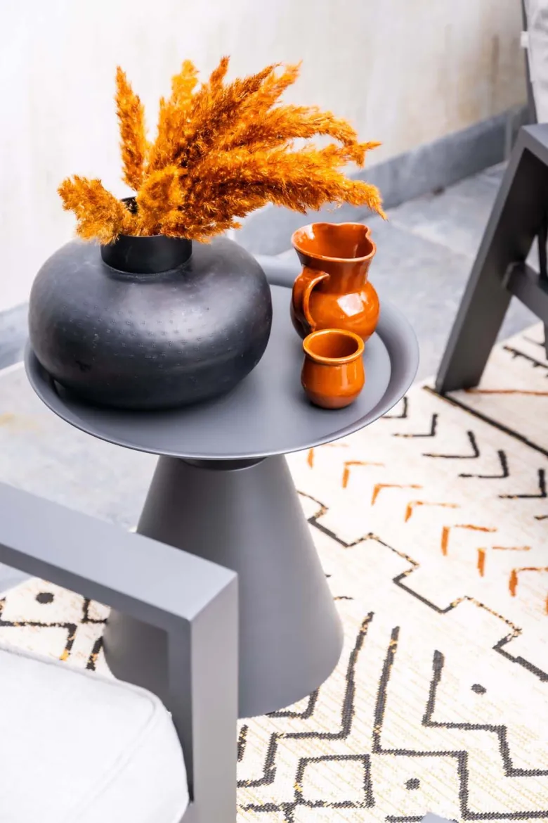 Garden Impressions Zavala Ø50xH48 bijzettafel - carbon black