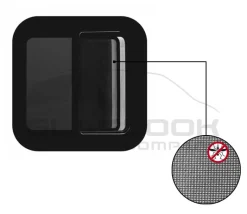 GC Privacy glass 425 x 425 mm universeel schuifraam - Links