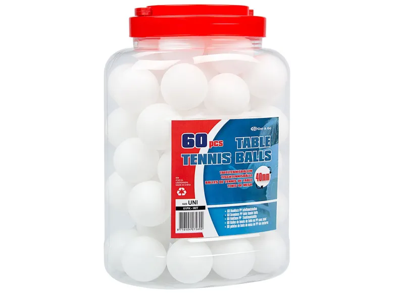 Get & Go tafeltennisballen in pot