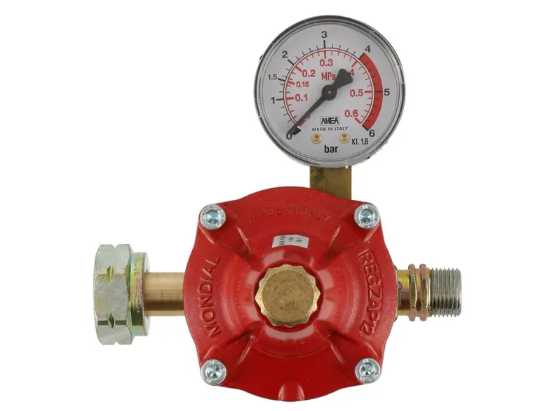Gimeg 0-6 bar 3/8" instelbare gasdrukregelaar