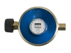 Gimeg Campingaz 50 mbar 1/4" li gasdrukregelaar