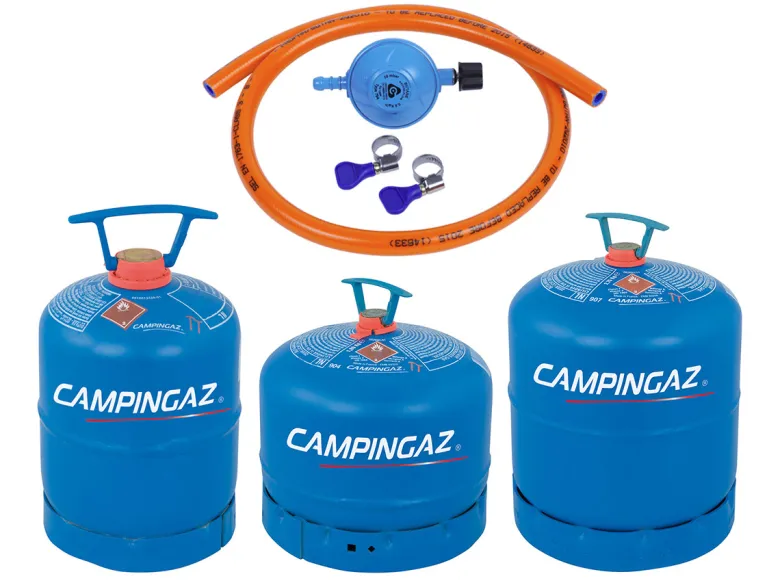 Gimeg G-903 campingaz gasdrukregelaarset - 150 cm