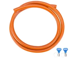 Gimeg 1,5 meter HD pvc gasslang met 2 slangklemmen
