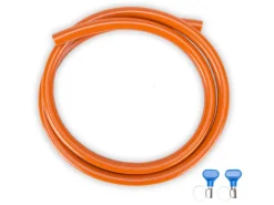 Gimeg 2 meter HD pvc gasslang met 2 slangklemmen