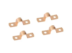 Gimeg 10 mm roodkoperen pijpzadels - 4 stuks