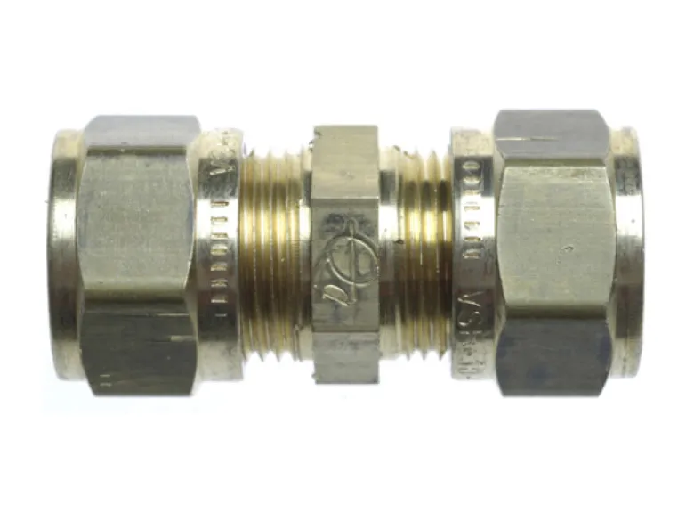 Gimeg rechte aansluiting - 6/8 x 6/8 mm