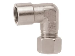Gimeg staal knie - 3/8 inch binnen x 6/8 mm