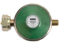 Gimeg universeel 50 mbar Kombi X 1/4" links gasdrukregelaar
