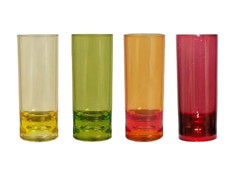 Gimex Colour Line 40 ml Rainbouw set van 4 shotglazen
