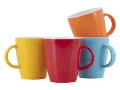 Gimex Colour Line set van 4 380 ml mokken - Multi