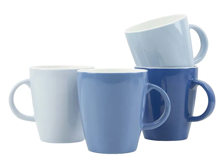 Gimex Colour Line set van 4 380 ml mokken - Blue