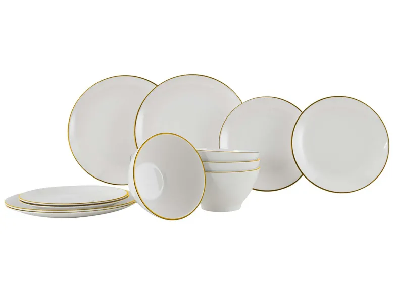 Gimex Linea Line 12-delig serviesset - Gold