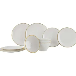 Gimex Linea Line 12-delig serviesset - Gold