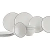 Gimex Linea Line 12-delig serviesset - Black