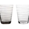 Gimex Linea Line Streepjes 300 ml set van 2 glazen