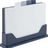 Gimex set van 4 Anti-slip snijplanken met houder