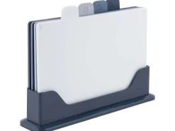 Gimex set van 4 Anti-slip snijplanken met houder