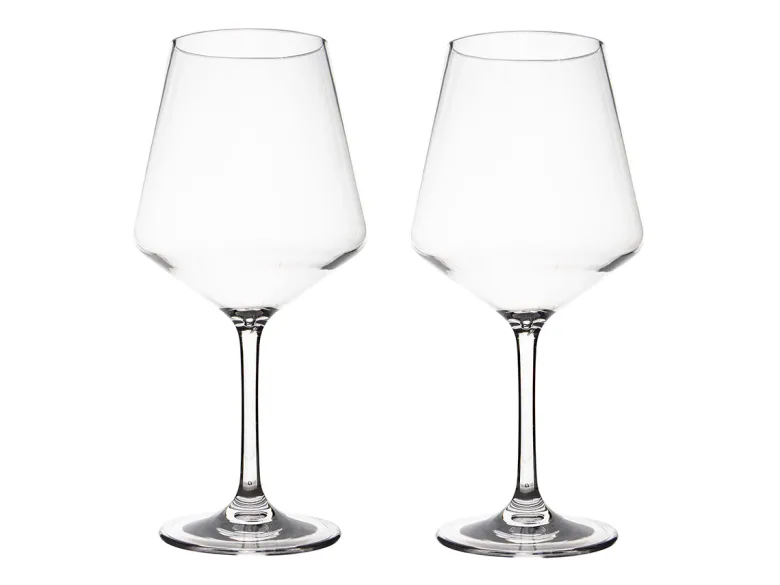 Gimex Solid Line 465 ml set van 2 rode wijnglazen
