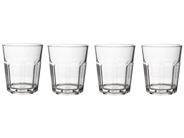 Gimex Solid Line 200 ml set van 4 waterglazen