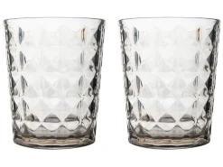 Gimex Stone Line Sand 480 ml waterglas - Set van 2