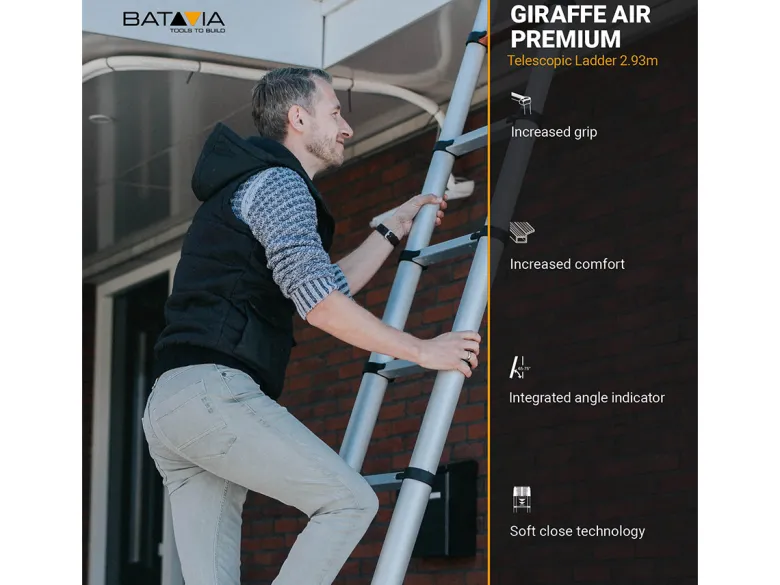 Giraffe Air® 293 Telescoopladder met Antislip