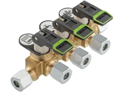 GOK SSV 8 mm compact drievoudig snelsluitkraan
