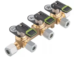 GOK SSV 8 mm drievoudig snelsluitkraan