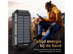 Golden Sound powerbank op zonne-energie - 30.000mAh
