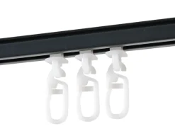 Gordijnrail met runners 150 cm - anthracite