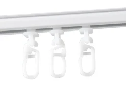 Gordijnrail met runners 150 cm - white