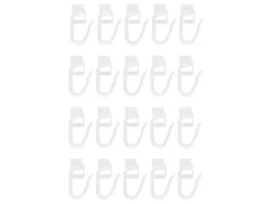 Gordijnrail met runners 150 cm - white