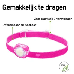 GP CH31 40 lumen hoofdlamp - Pink