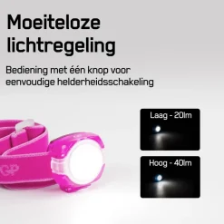 GP CH31 40 lumen hoofdlamp - Pink
