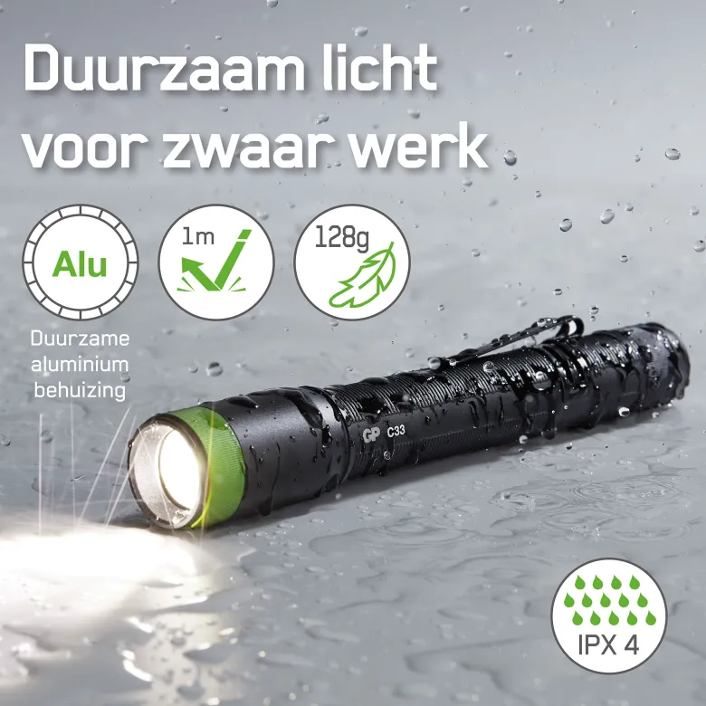 GP C33 150 lumen zaklamp