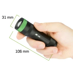 GP C32 300 lumen zaklamp - Black