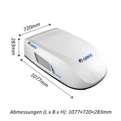 GREE GoCool Plus 3600 watt dubbele rotor dakairco - White