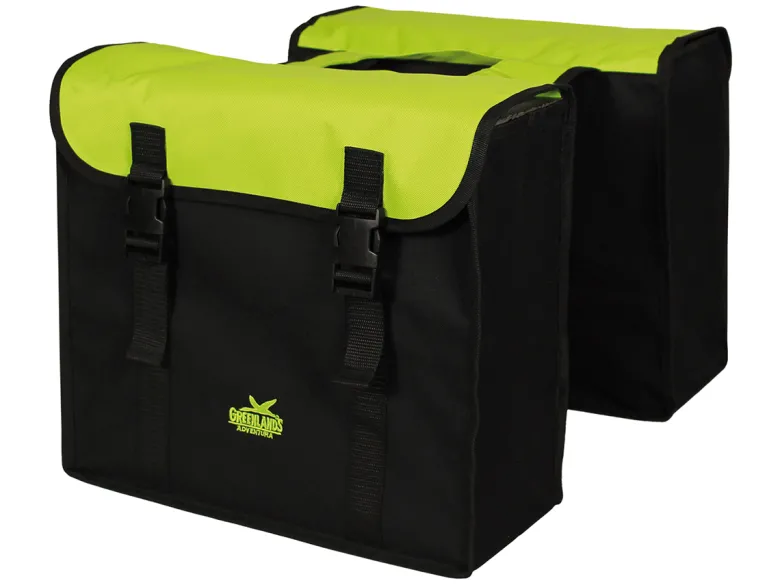 Greenlands Colourfull lime dubbele fietstas