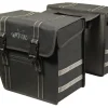 Greenlands 40 liter zwarte dubbele fietstas