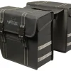 Greenlands 25 liter zwarte dubbele fietstas