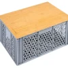Groenberg Boks M bamboe campingtafel voor Eurobox - 60 x 40 cm