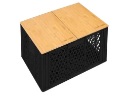 Groenberg Boks S bamboe campingtafel voor Eurobox - 40 x 30 cm