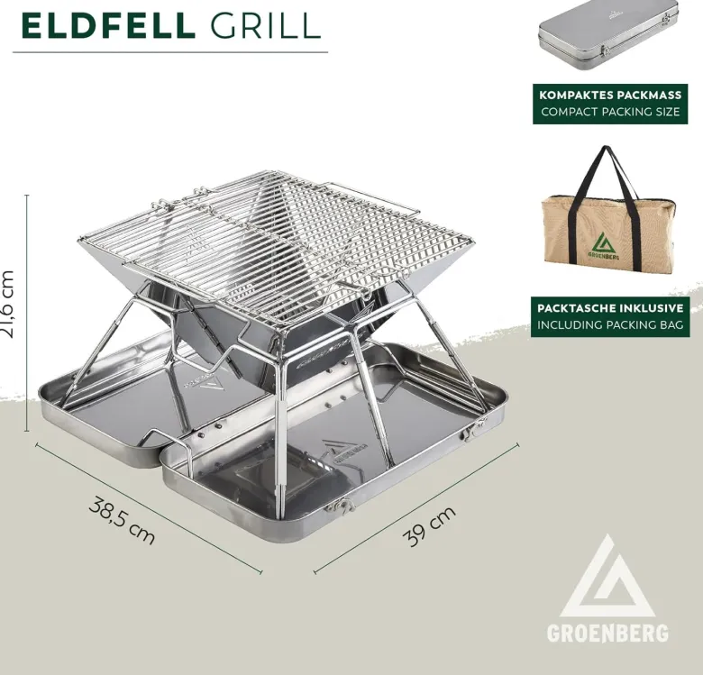Groenberg Eldfjell medium Houtskoolgrill