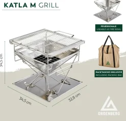 Groenberg Katla Houtskoolgrill - Medium