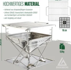 Groenberg Katla Houtskoolgrill - Medium