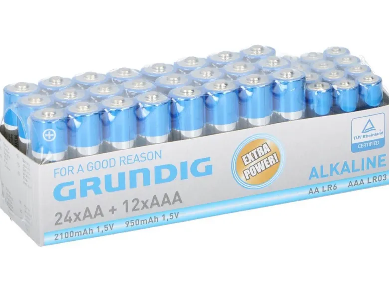 Grundig AA en AAA batterijen - Set van 36