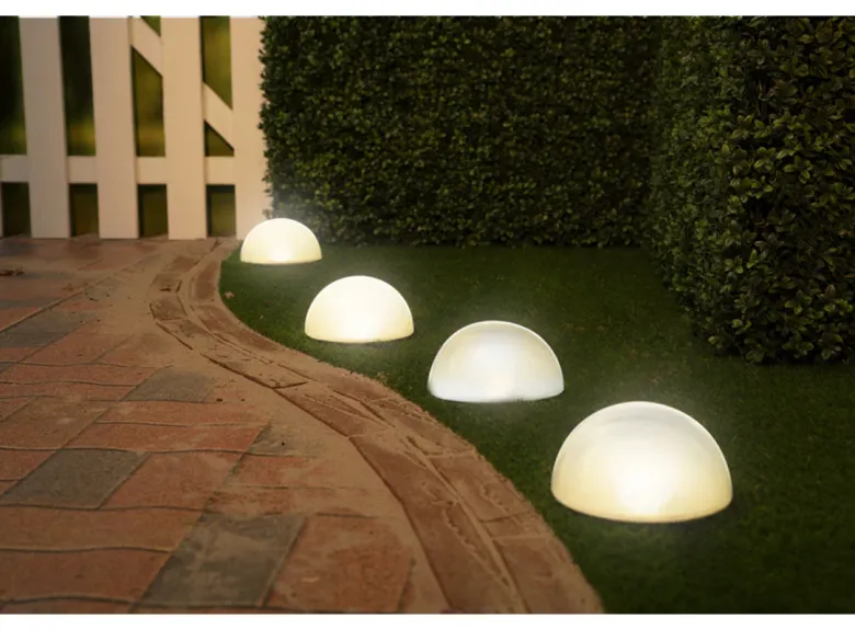 Grundig solar halve koepels grondlampen - 5 stuks