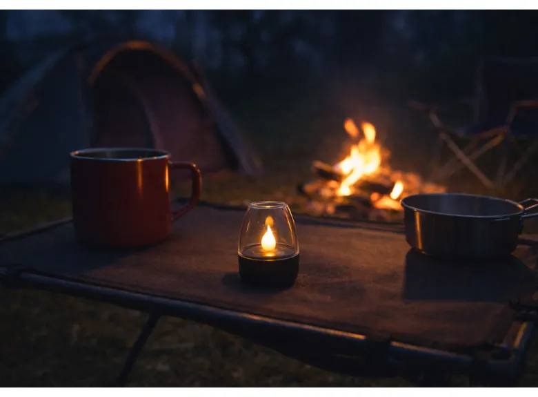 Grundig solar windlichtkap tafelkaarsje
