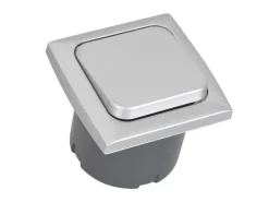 HABA C-line inbouw schakelaar - silver